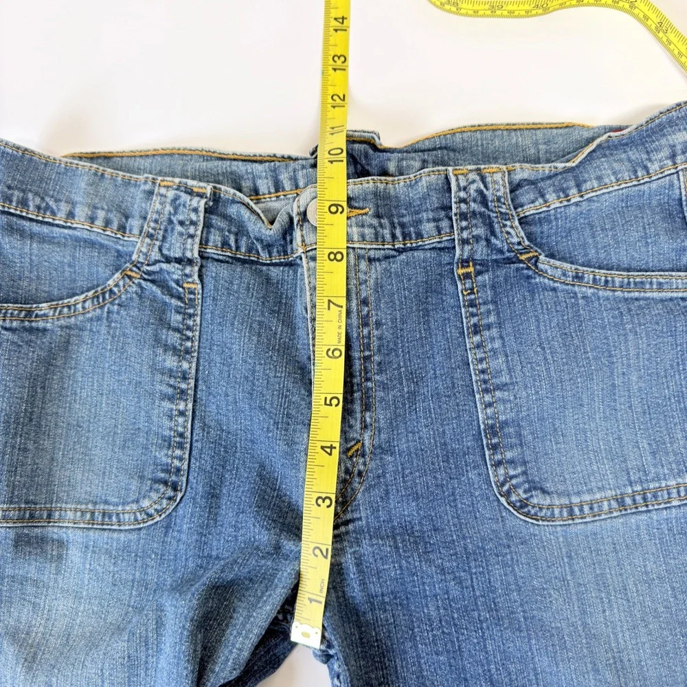 Vintage Levi's Jeremy Flare Jeans Size 12 M Y2K Patch Pocket 26” Inseam